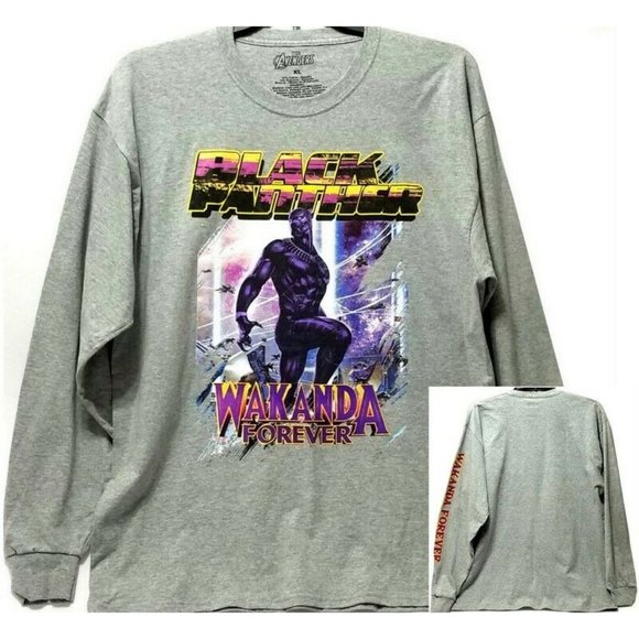 Marvel Black Panther Wakanda Forever L/S T-Shirt